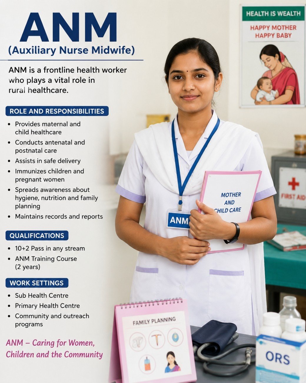ANM (Auxiliary Nurse Midwife)
